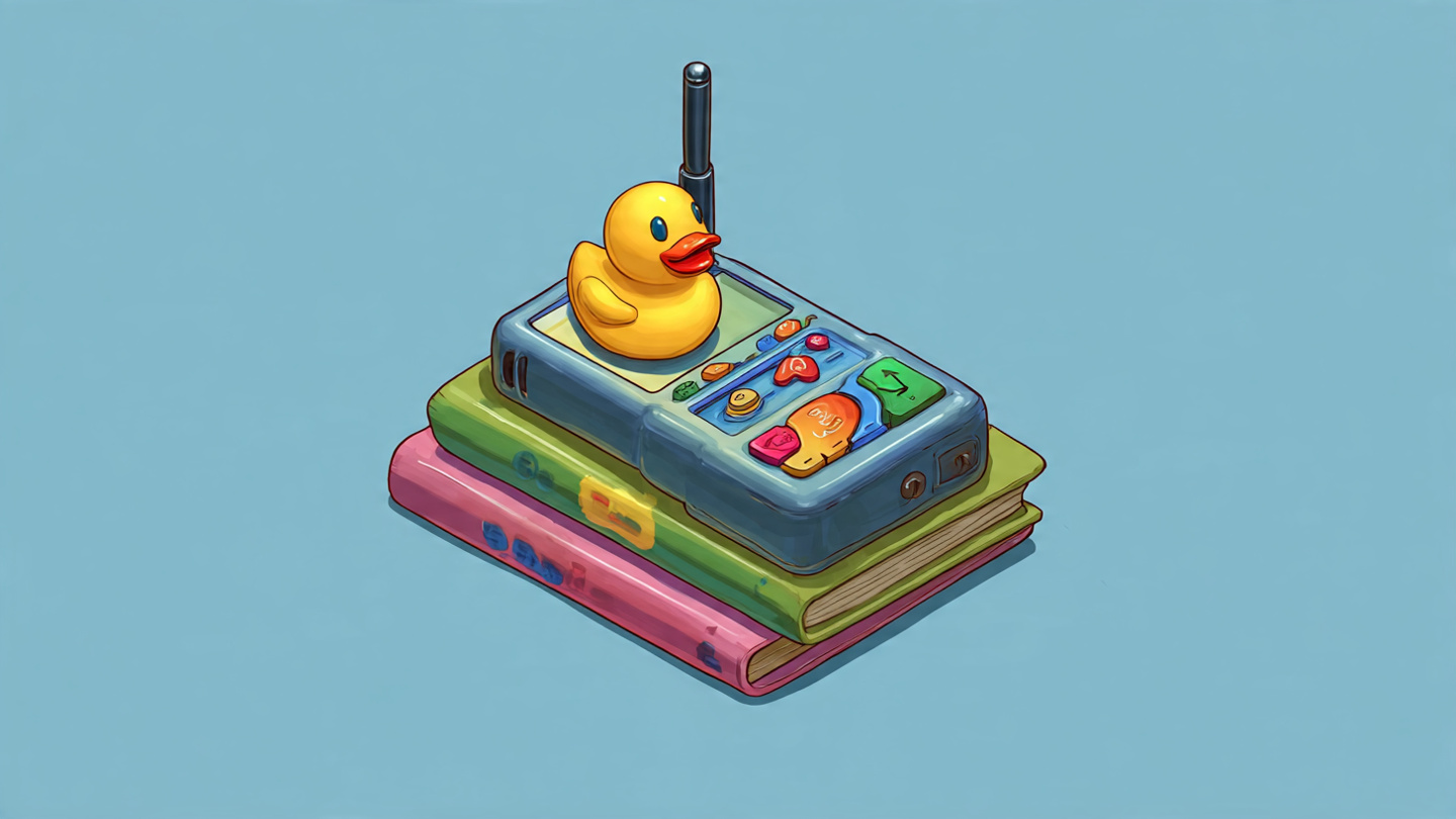 Walkie-talkie antenna cartoon
