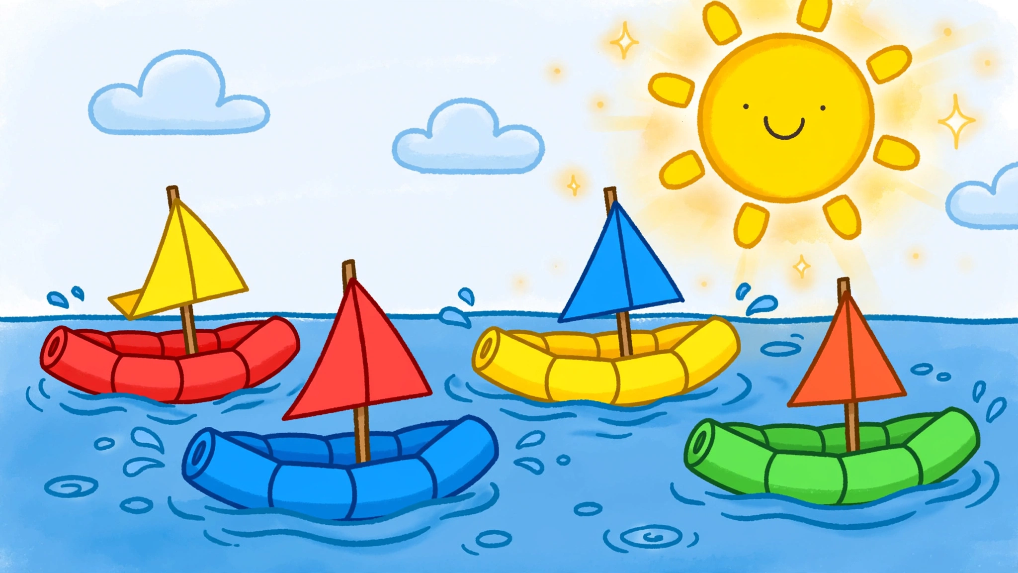 Pool noodle boat ideas